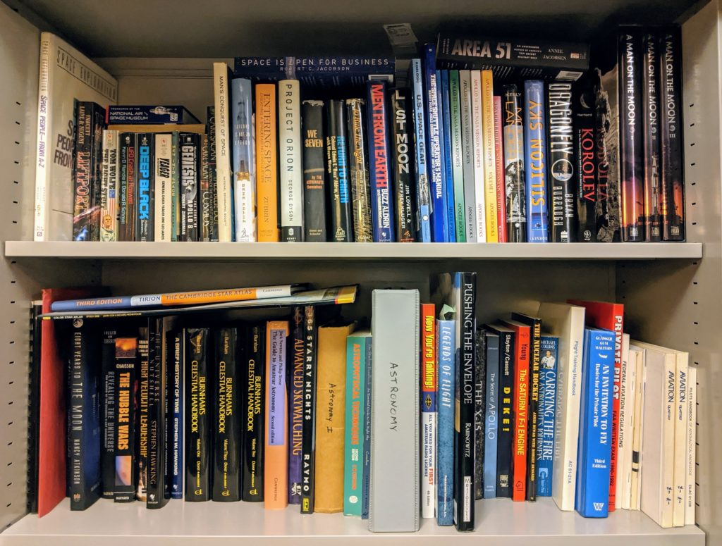 Bookshelf: Some of my space and aviation books