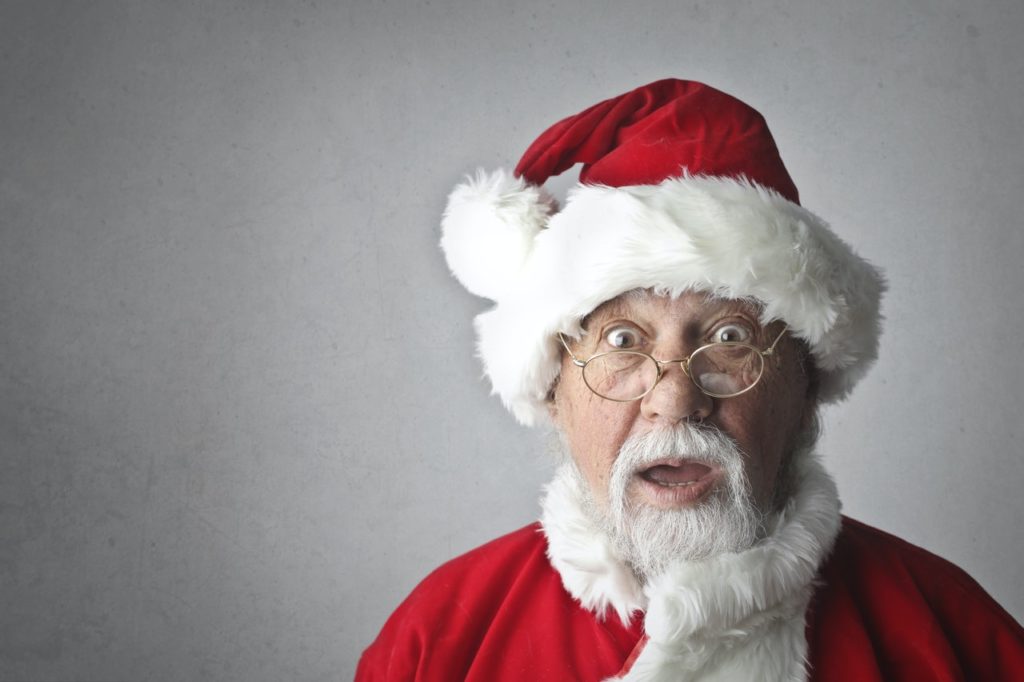 Surprised Santa Claus